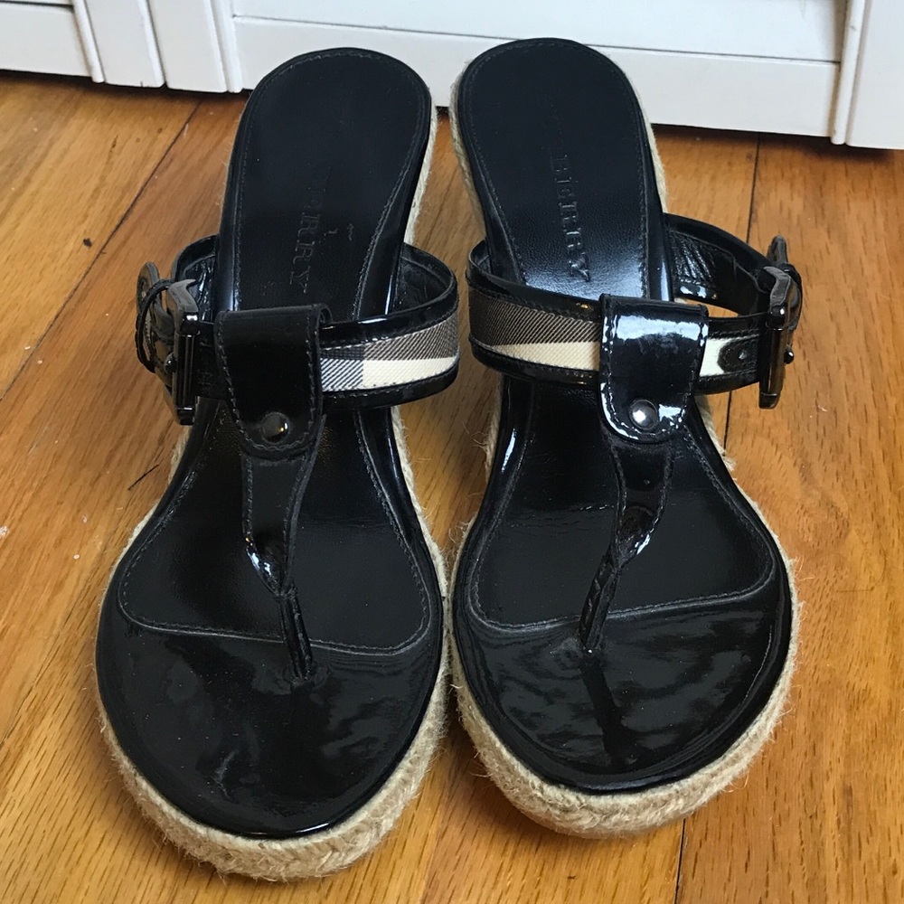 Burberry Wedge Sandals